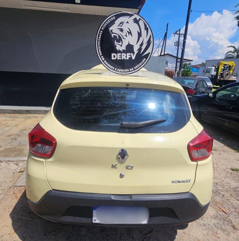 Mulher é presa após ser flagrada em carro com placa adulterada em oficina de Manaus