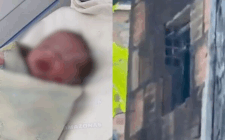 Bebê arremessado