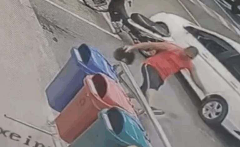 Cachorro agoniza após ser agredido por homem em supermercado de Manaus; veja vídeo
