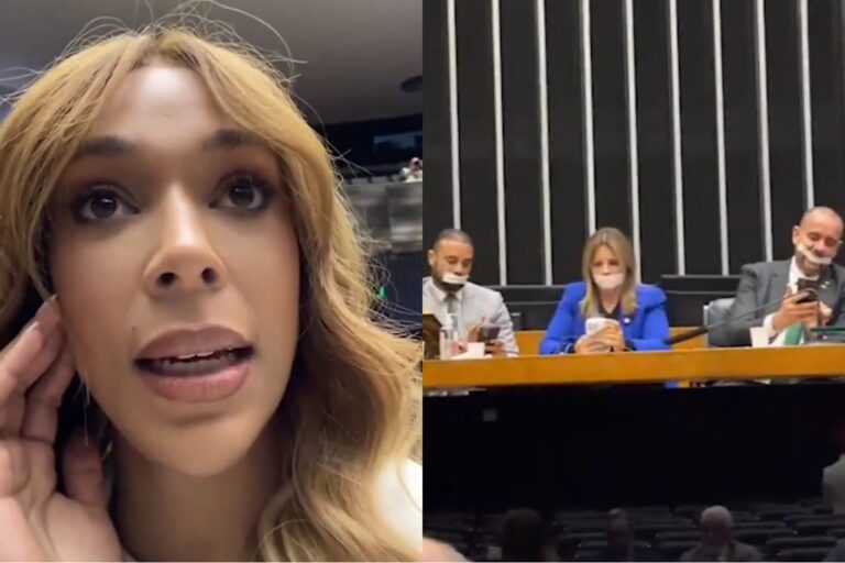 Erika Hilton critica protesto de deputados com esparadrapos na boca: "Que palhaçada"