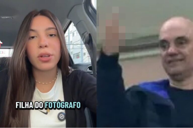 VÍDEO: Filha contesta demissão do fotógrafo que registrou Moraes motrando dedo do meio