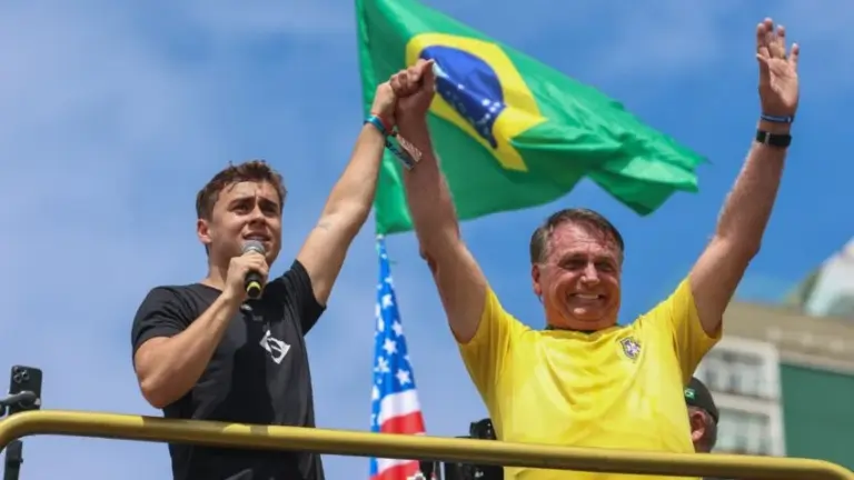 Nikolas Ferreira e Jair Bolsonaro