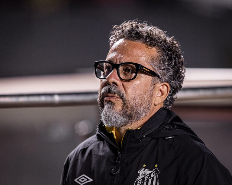 Cleber Xavier, técnico do Santos (Foto: Raul Baretta/SFC)