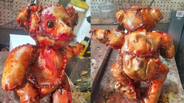 Ursinho feito com "pele humana" é descoberto nos EUA e polícia é mobilizada