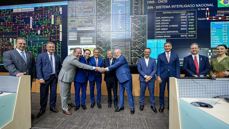 Lula inicia energização do Linhão Manaus–Boa Vista e conecta Roraima ao sistema nacional