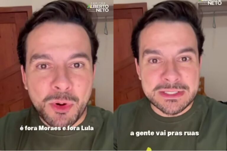 Alberto Neto convoca apoiadores para "levantar" e ir às ruas neste domingo (7/9): "Hoje é fora Moraes e Fora Lula"