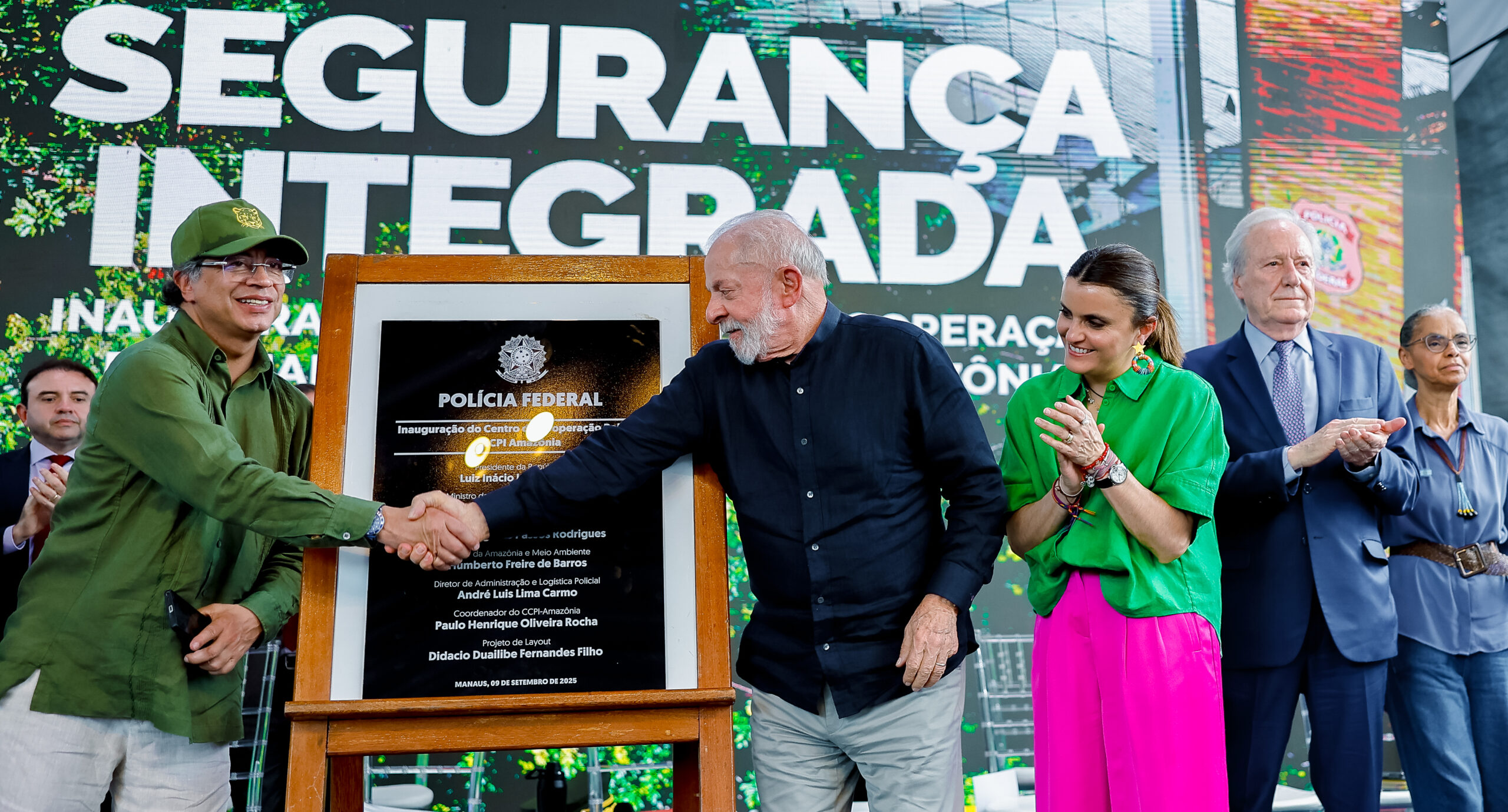 Presidente da República, Luiz Inácio Lula da Silva, durante visita e cerimônia de inauguração do Centro de Cooperação Policial Internacional da Amazônia (CCPI Amazônia). Manaus – AM (Foto: Ricardo Stuckert / PR)