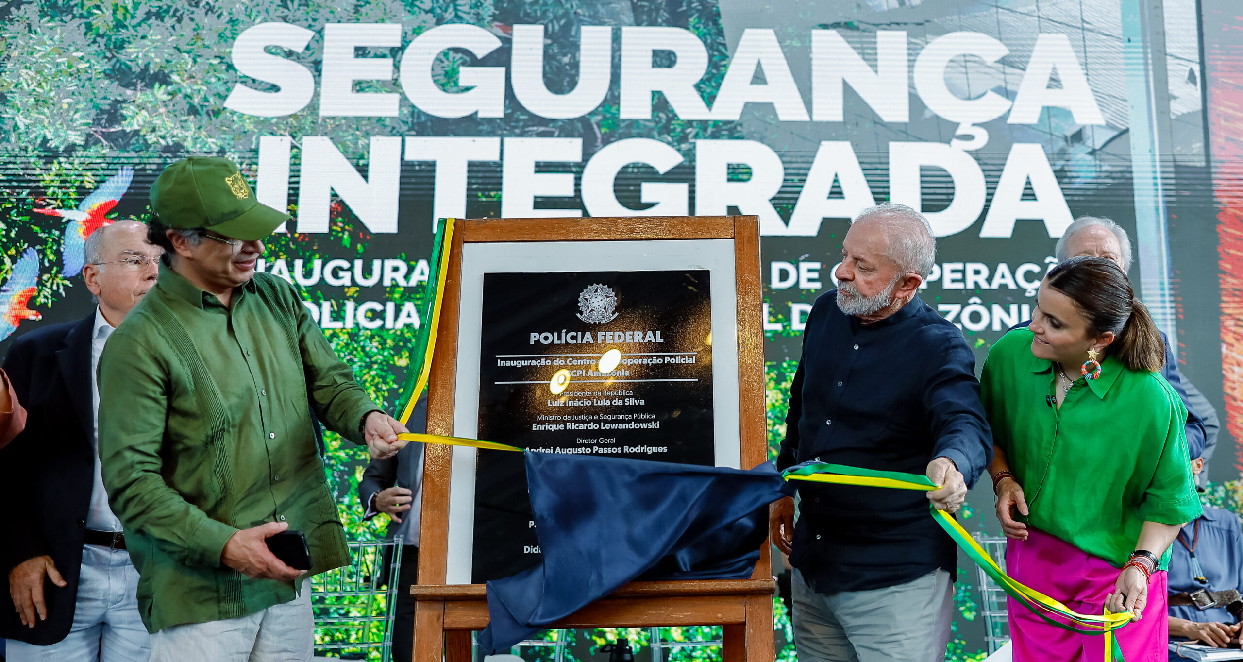 Presidente da República, Luiz Inácio Lula da Silva, durante visita e cerimônia de inauguração do Centro de Cooperação Policial Internacional da Amazônia (CCPI Amazônia). Manaus – AM (Foto: Ricardo Stuckert / PR)