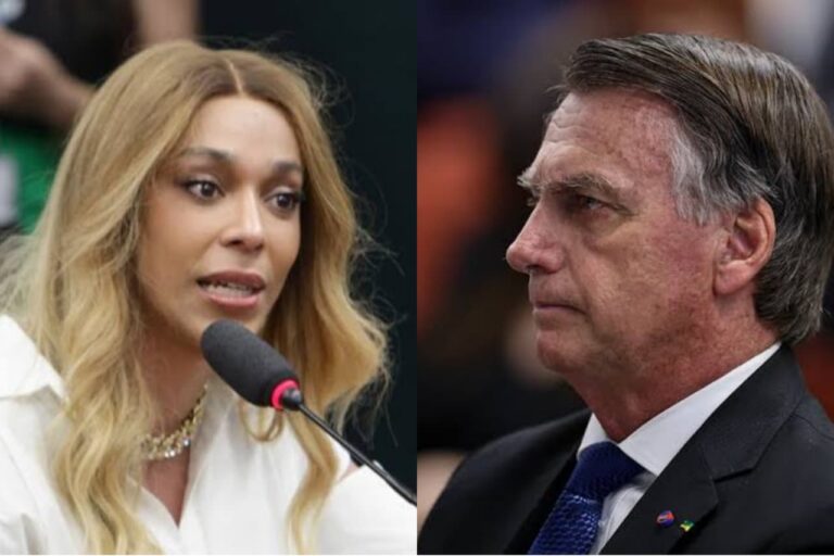 Erika Hilton e Jair Bolsonaro