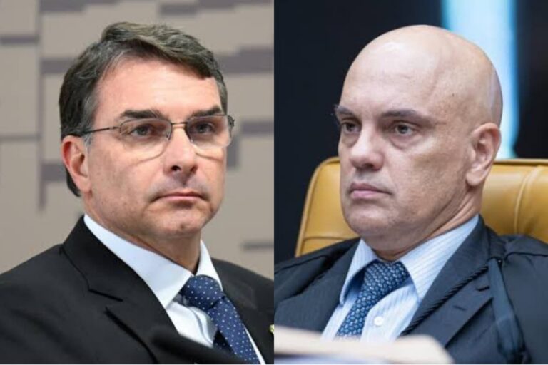 Flávio Bolsonaro critica voto de Moraes no STF: “Parecia o líder do PT no supremo” Flávio Bolsonaro critica voto de Moraes no STF: “Parecia o líder do PT no supremo”