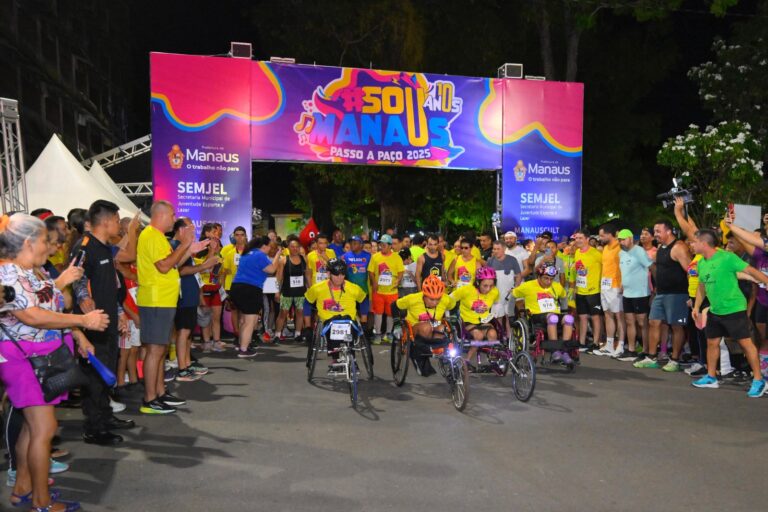 1ª corrida ‘#SouManaus’ acontece no centro histórico, com participação de mais de 6 mil pessoas
