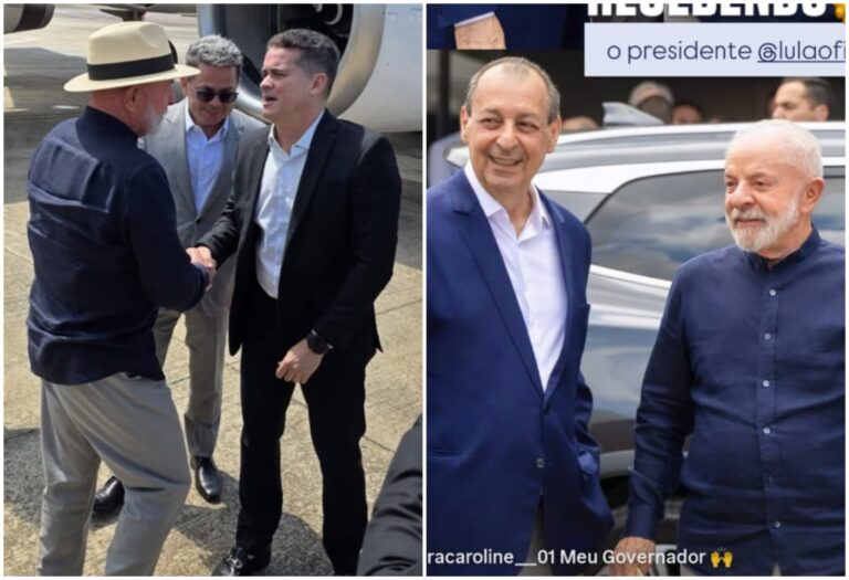 Vice-governador e prefeito recepcionam Lula em Manaus