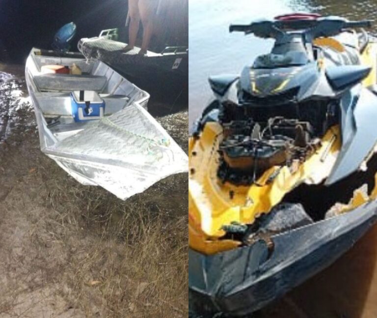 Colisão entre moto aquática e lancha resulta em duas mortes e deixa empresário gravemente ferido, no Iranduba