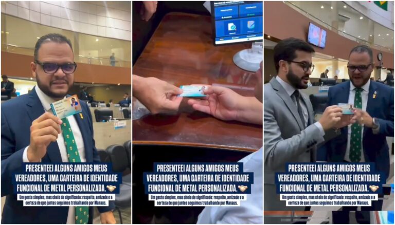 Vereador Aldenor Lima presenteia colegas com Carteira de Identidade Funcional; entenda para que serve