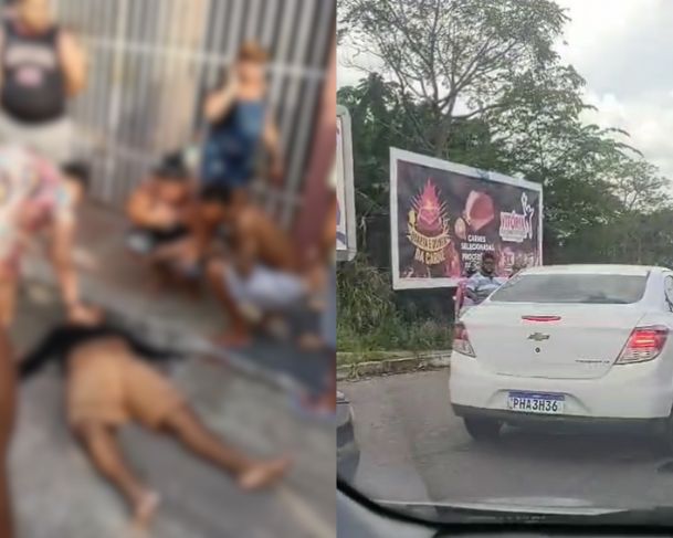 Perseguição policial termina em acidente e deixa casal ferido em Manaus