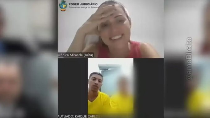 VÍDEO: Juíza faz piada ao reencontrar preso em audiência no Goiás: “Me ajuda a te ajudar”