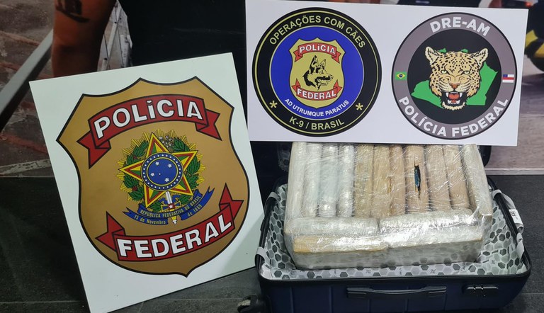 Passageiro é preso com mais de 15 kg de drogas em mala no Aeroporto de Manaus