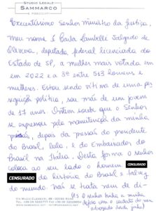 Carta Carla Zambelli