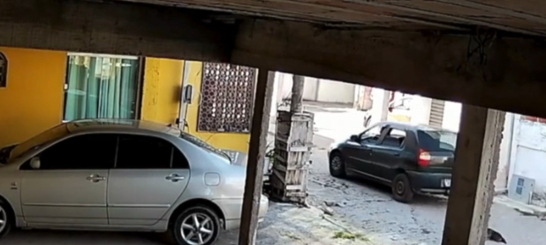 Filhote é abandonado e atropelado em Campos; vídeo revolta moradores Filhote é abandonado e atropelado em Campos; vídeo revolta moradores