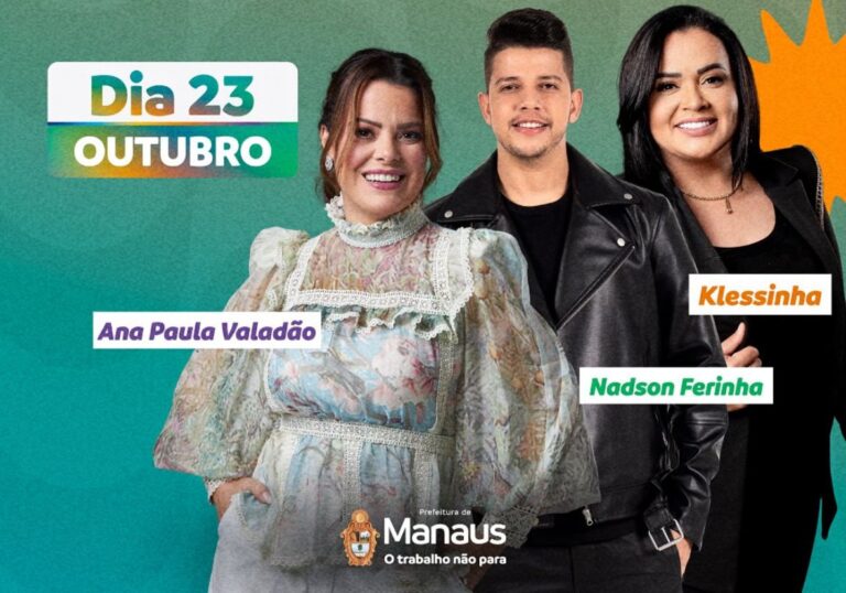 Confira horários e locais dos shows de comemoração aos 356 anos de Manaus Confira horários e locais dos shows de comemoração aos 356 anos de Manaus