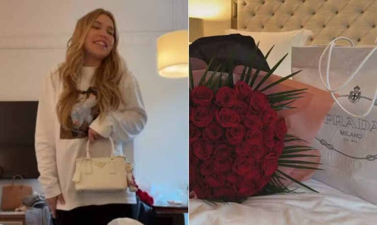 Virginia Fonseca desembarca em Madrid e é recebida com presentes Virginia Fonseca desembarca em Madrid e é recebida com presentes