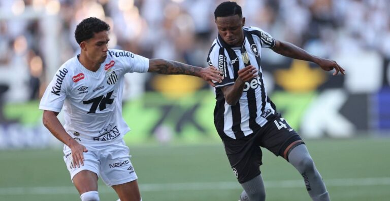 Gol relâmpago não garante vitória: Botafogo empata com o Santos Gol relâmpago não garante vitória: Botafogo empata com o Santos