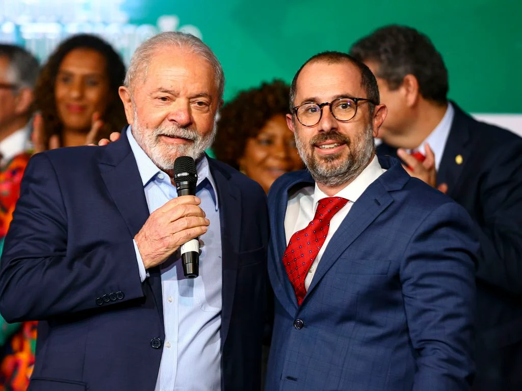 presidente Lula e Vinícius de Carvalho