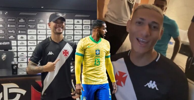 PH brinca com Bruno Guimarães e Richarlison: “São vascaínos, estou tentando levar” PH brinca com Bruno Guimarães e Richarlison: “São vascaínos, estou tentando levar”