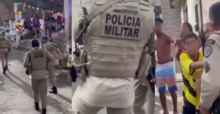 VÍDEO: PM dá tapa em rosto de mulher durante festa do Dia das Crianças VÍDEO: PM dá tapa em rosto de mulher durante festa do Dia das Crianças