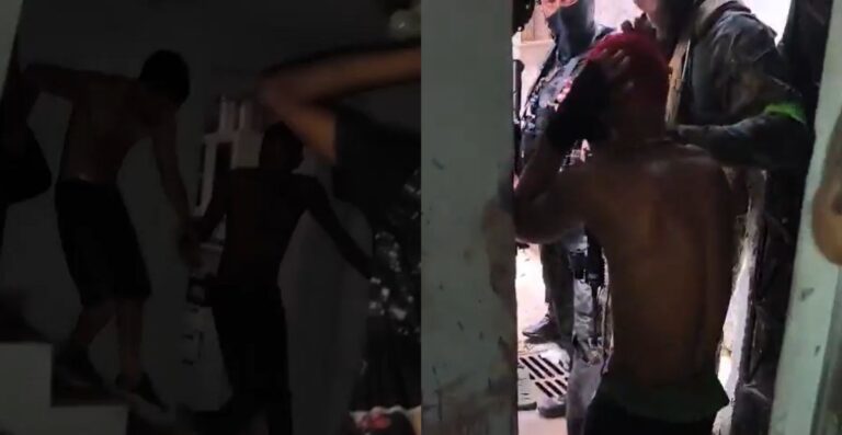 Veja momento que traficantes se rendem em megaoperação no RJ Veja momento que traficantes se rendem em megaoperação no RJ