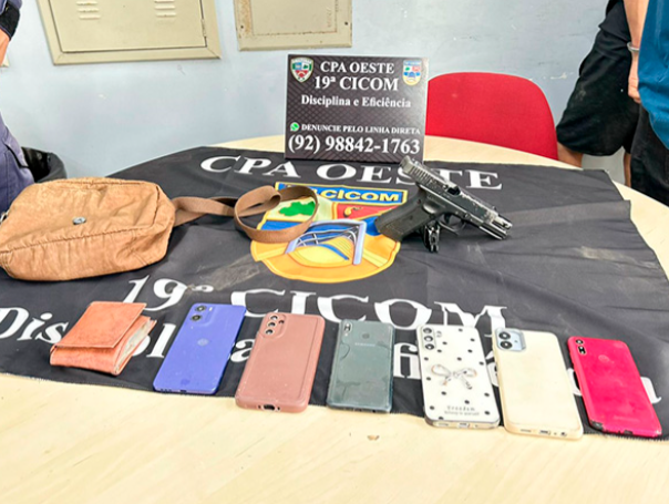 Dupla suspeita de assaltar ônibus 641 é presa próximo a cemitério em Manaus