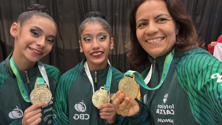Amazonenses conquistam ouro por equipes, pela seleção de ginástica rítmica, na Argentina