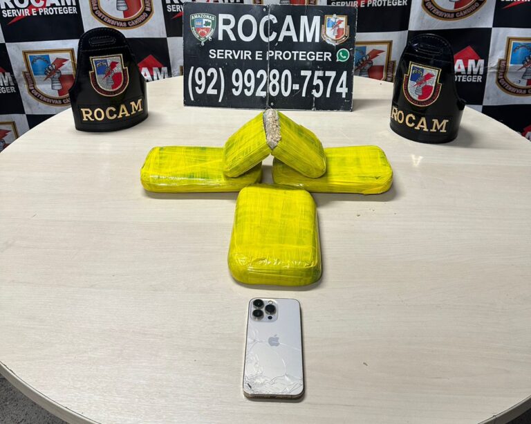 Casal é preso com quatro tabletes de oxi na frente do filho de 1 ano, em Manaus