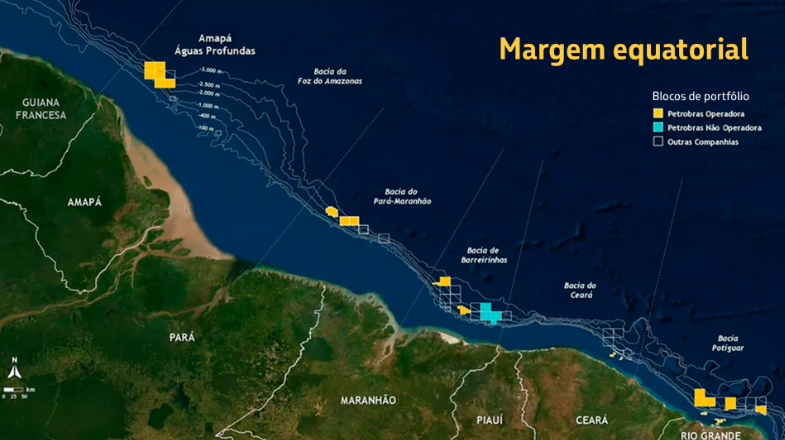 Mapa da Margem Equatorial