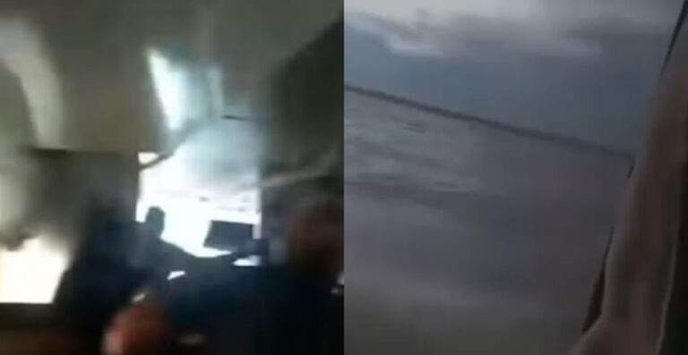 Ventania atinge lancha no rio Solimões e assusta passageiros