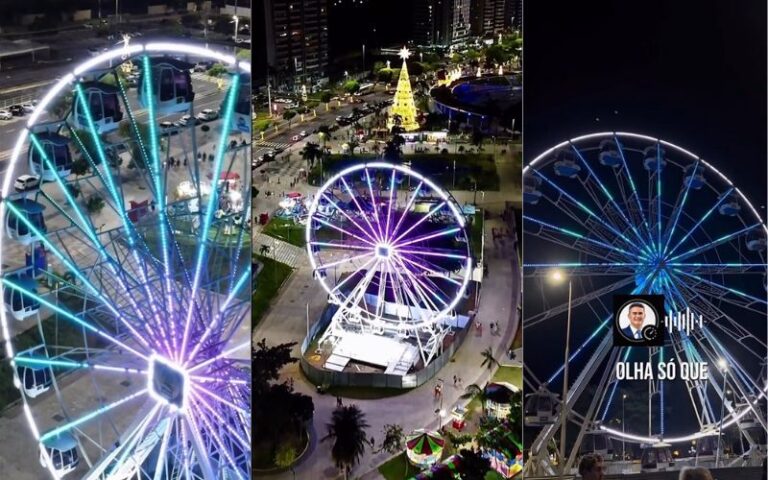 Roda-gigante começa a funcionar na Ponta Negra a partir desta quinta (20)