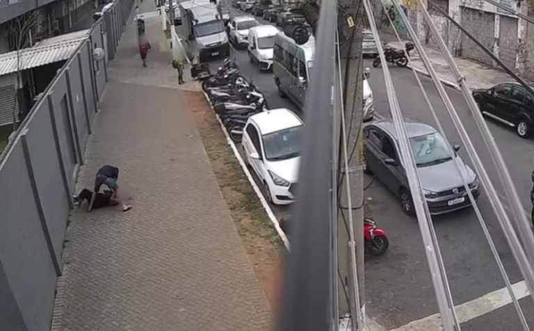 Mulher é enforcada em plena rua no centro de SP; agressor é preso em flagrante