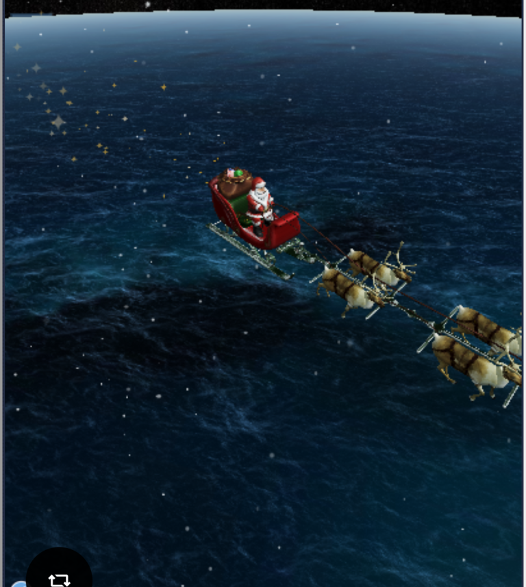 Onde está o Papai Noel? Você pode acompanhar a viagem ao vivo pela internet