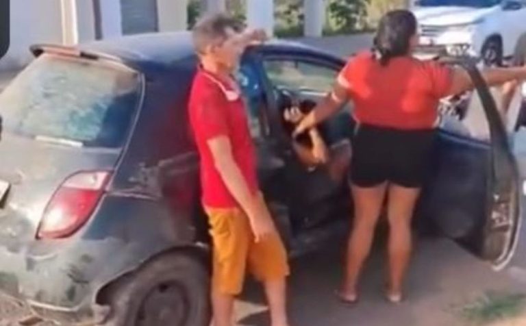 Mulher causa confusão no trânsito ao flagrar marido com suposta amante no Maranhão