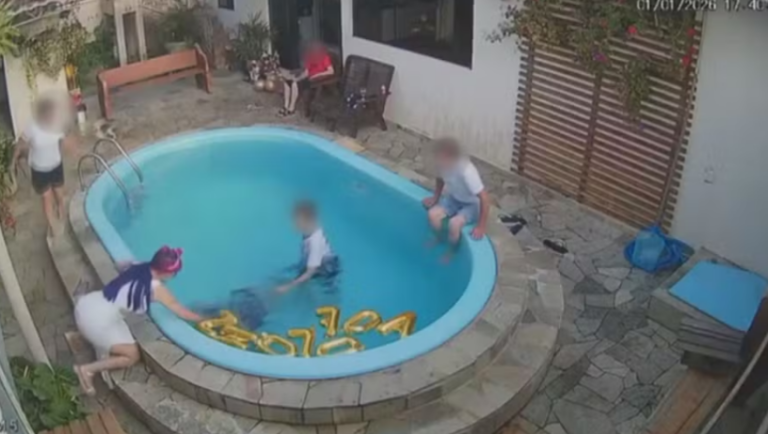 Mergulho em piscina quase termina em tragédia no PR