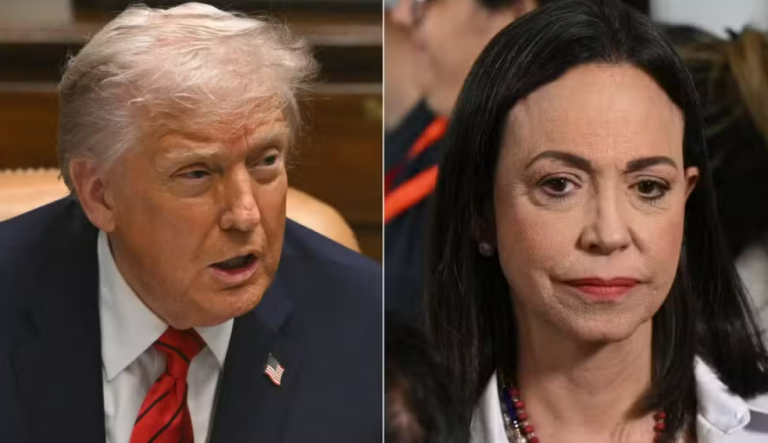 Trump diz que María Corina não tem apoio para governar a Venezuela