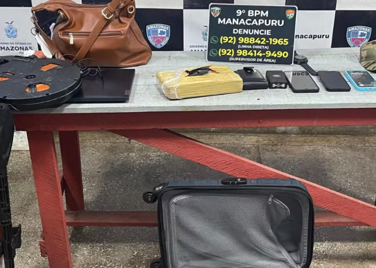 Bombeiro militar é preso com cocaína em Manacapuru