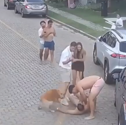 Vídeo mostra confusão entre jogadores do Fortaleza e moradores em condomínio de luxo