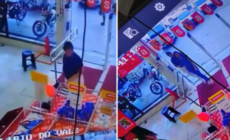 Mulheres são flagradas furtando TV em loja de Manaus