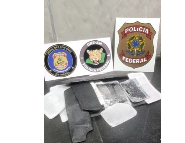 Passageiros com destino à Fortaleza e Colômbia são presos com mais de 40 kg de drogas no aeroporto de Manaus