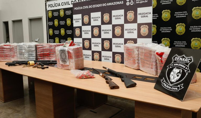 Operação Iara apreende 250 kg de cocaína e bloqueia R$ 4,8 milhões do crime organizado no AM
