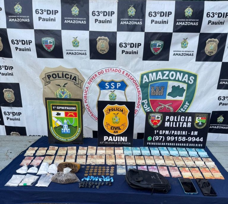 Traficante é preso ao ser flagrado com maconha e cocaína em Pauini