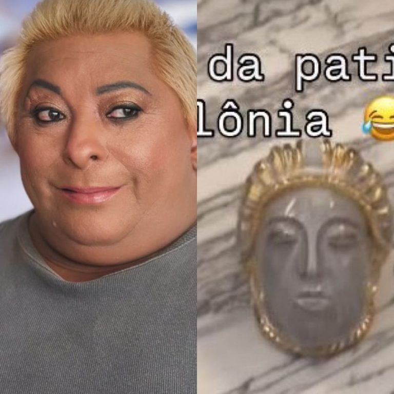 Influenciador encontra escultura na Polônia e brinca com semelhança com Patixa Teló
