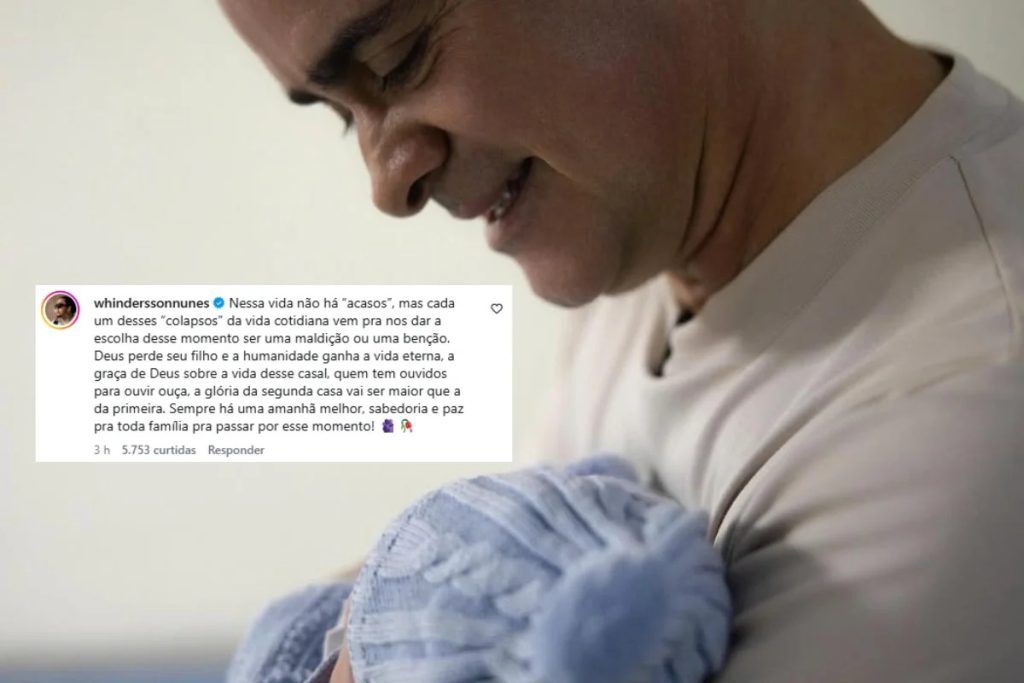 Whindersson Nunes presta solidariedade a David Almeida e esposa pela morte do filho do casal