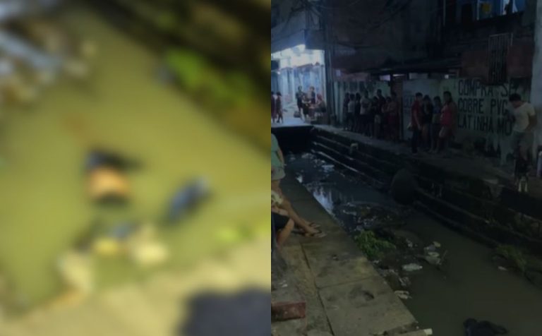 Perseguição termina com motociclista morto a tiros em igarapé de Manaus